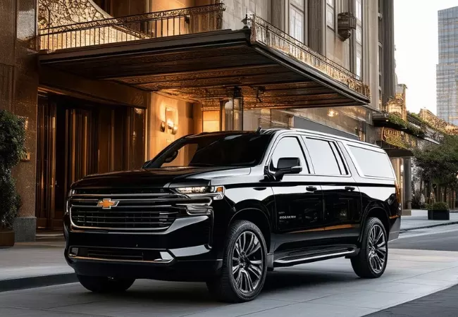 Black Chevy Suburban SUV