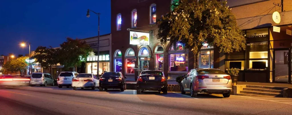 Downtown Douglasville GA Night view