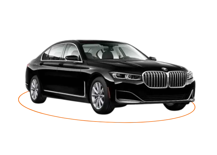 Luxury Black BMW 740i Sedan
