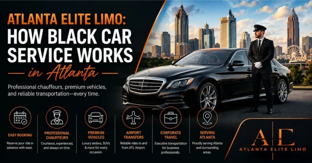 Atlanta Elite Limo black car service with chauffeur and sedan
